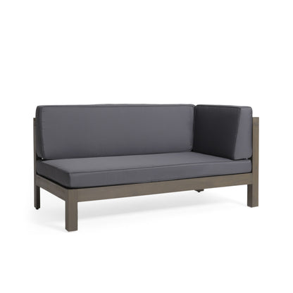 Brava - X Back Left Right Corner Bench Set - Dark Gray