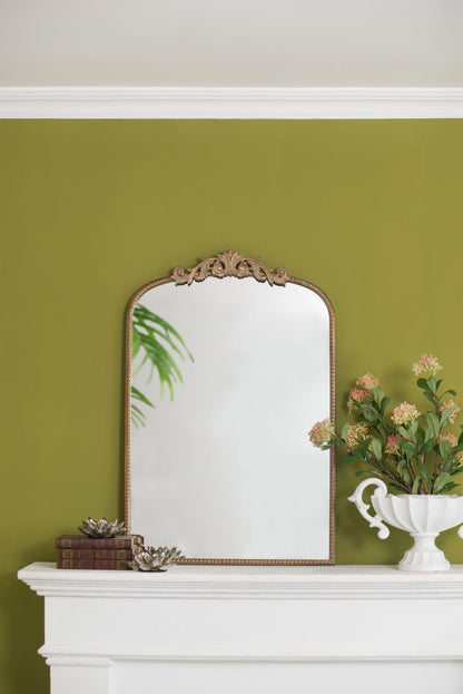Arch Mirror, Baroque Inspired Wall Decor For Bathroom Bedroom Living Room - Gold