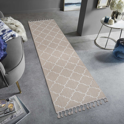 Guros - 2' X 8' Trellis Indoor / Outdoor Area Rug - Ivory