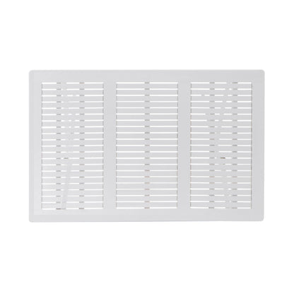 Blissique - Outdoor Foldable Wood Dining Table With Slat Design - White
