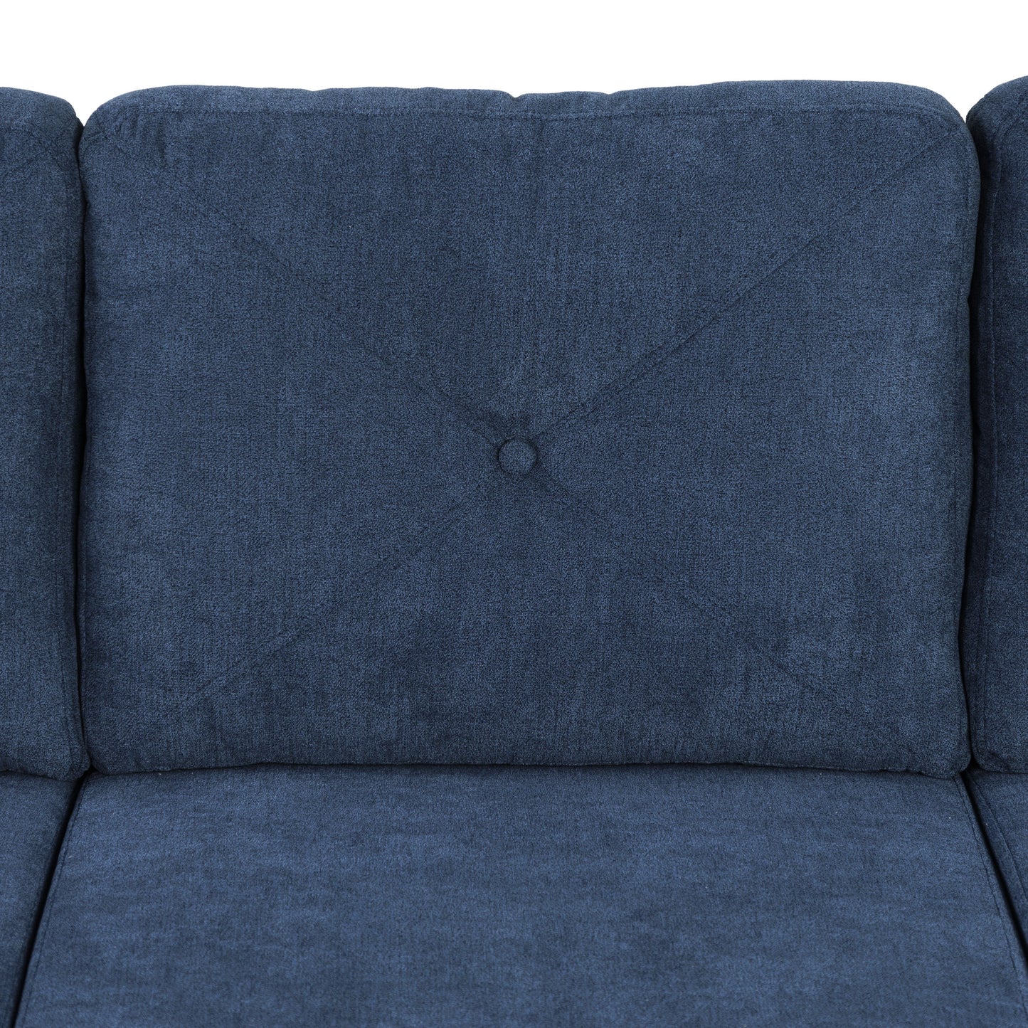 Horatio - Chenille 3 Seater Sofa - Navy