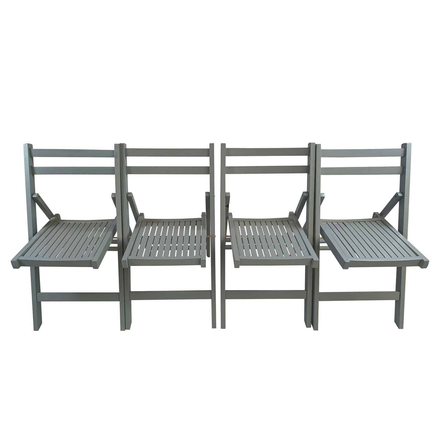Folding Special Event Chairs, Foldable Style (Set of 4) - Gray