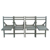 Folding Special Event Chairs, Foldable Style (Set of 4) - Gray