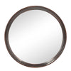 Transitional Decor Style Mango Wood Wall Mirror Wall Decor With Frame Of Solid Mango Wood For Bathroom, Entryway Console Lean Against Wall - Dark Brown