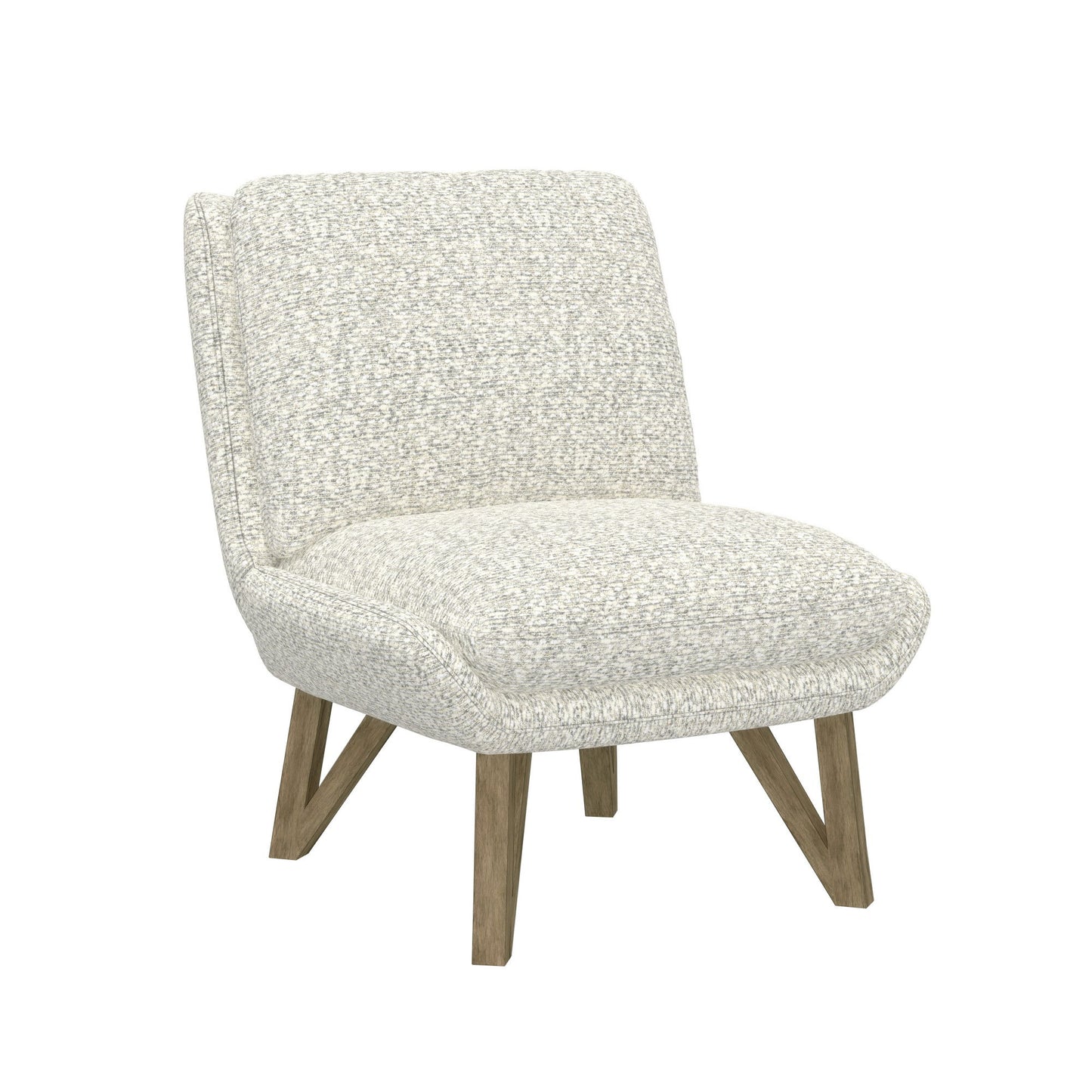 Emerse - Armless Accent Chair - White