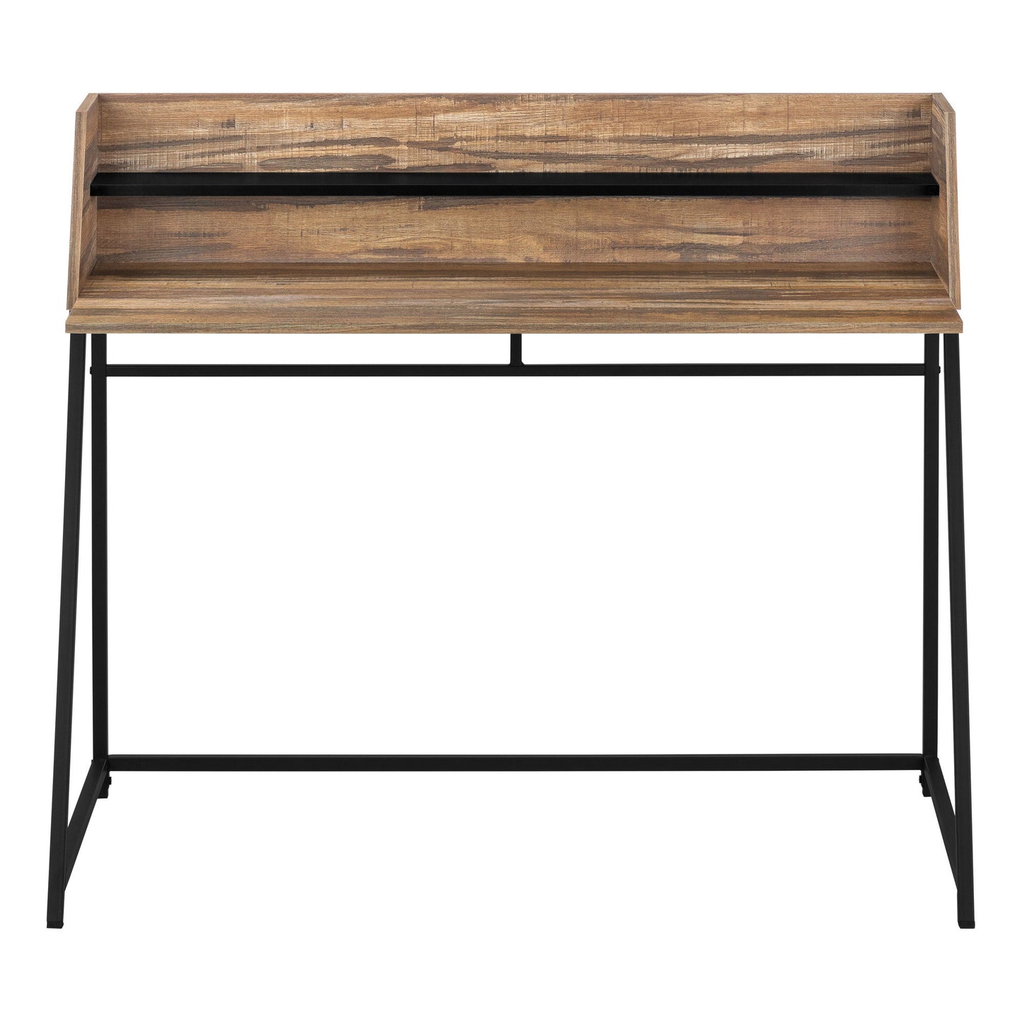 Computer Desk For Home Office, Laptop, Storage Shelves, Contemporary Versatile Placement - Brown