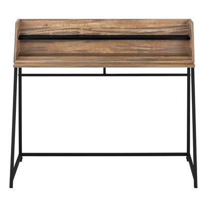Computer Desk For Home Office, Laptop, Storage Shelves, Contemporary Versatile Placement - Brown