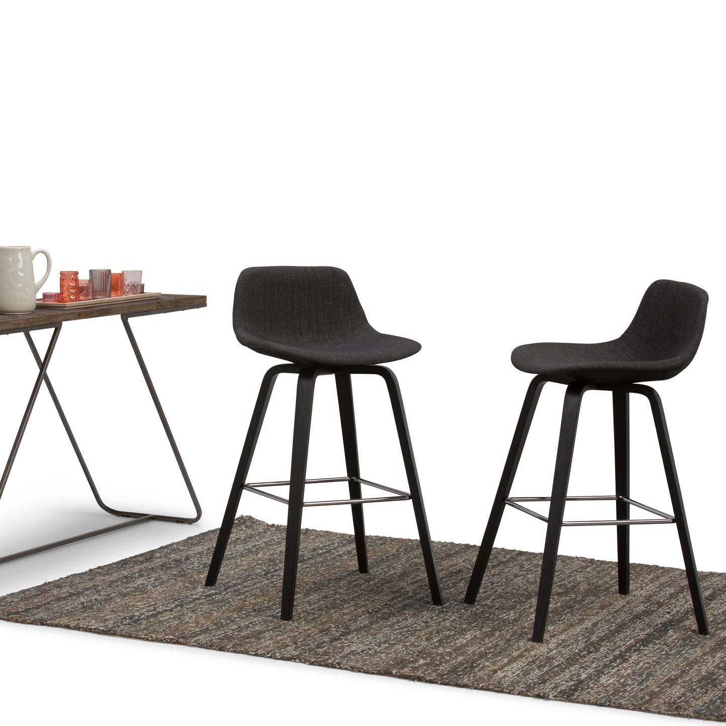 Randolph - Bentwood Counter, Bar Height Stool (Set of 2) - Black