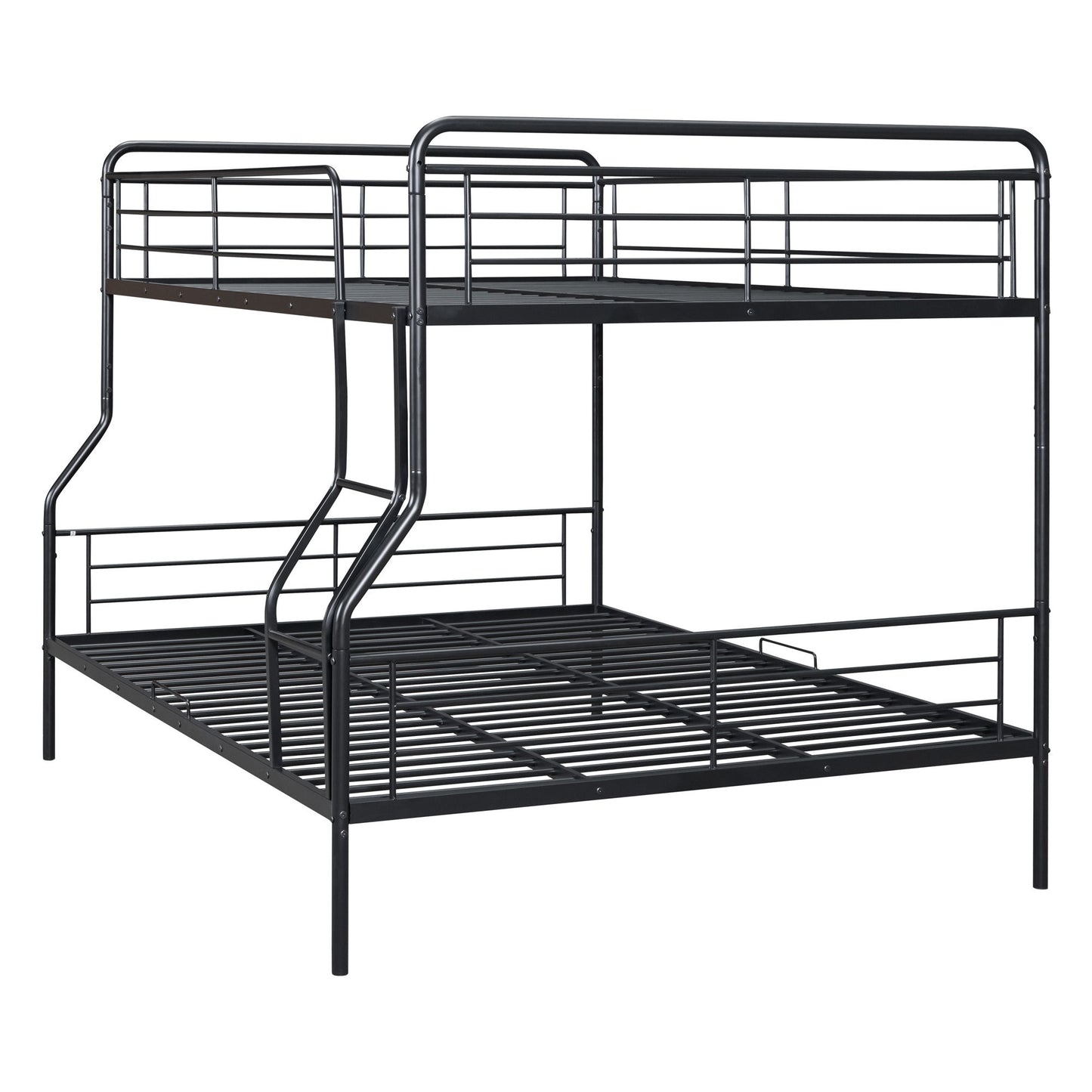 Full Long Over Queen Bunk Bed - Black
