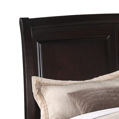 King Bed Transitional - Rich Cappuccino