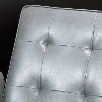 Wide Manual Club Recliner - Dark Gray