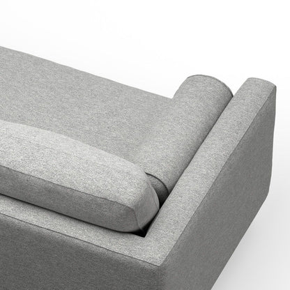Morrison - Upholstered Sofa And Ottoman Set - Mist Gray