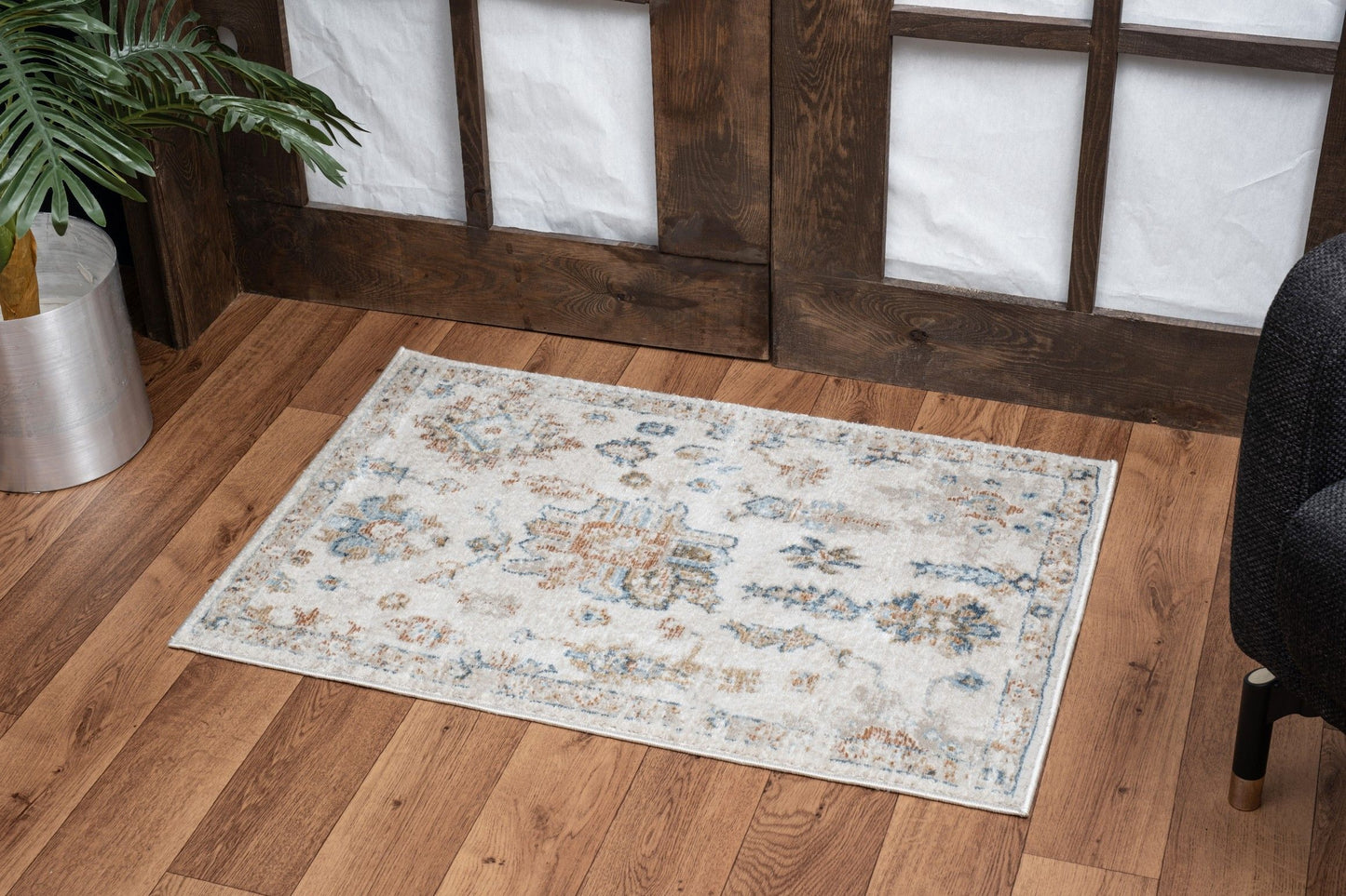 Noble - 7'10" X 10'3" Area Rug Polypropylene - Ivory