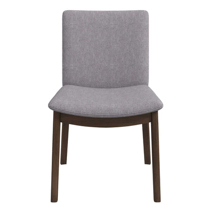 Laura - Mid-Century Modern Solid Wood Dining Chair (Set of 2) - Gray