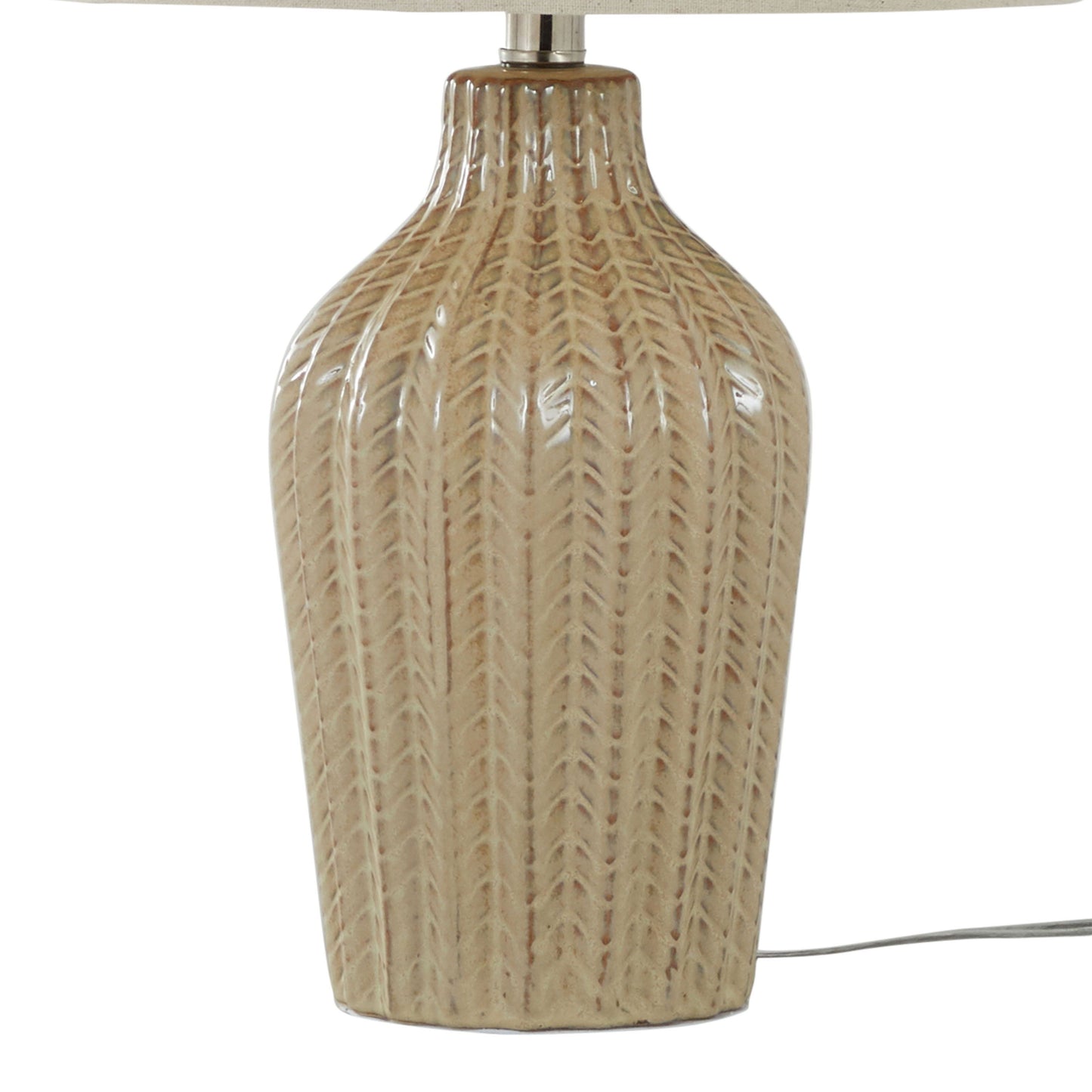 Rockwell - Contemporary Table Lamp (Set of 2) - Cuban Sand / Polished Nickel / Natural