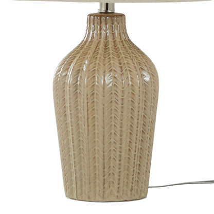 Rockwell - Contemporary Table Lamp (Set of 2) - Cuban Sand / Polished Nickel / Natural