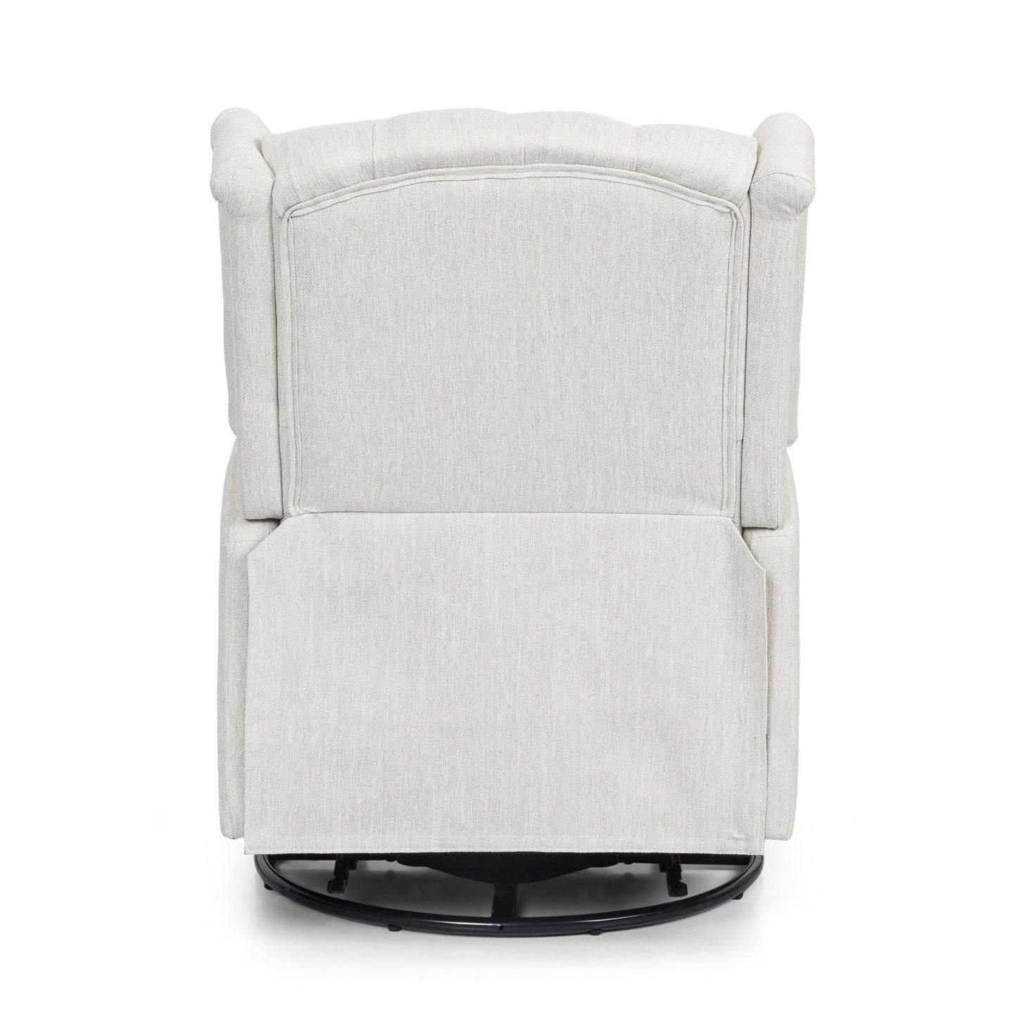 Classic Design, Manual Recliner Chair With 360 Degree Swivel - Beige