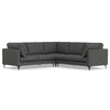Ava - Mid Century Corner Sectional Sofa - Gray
