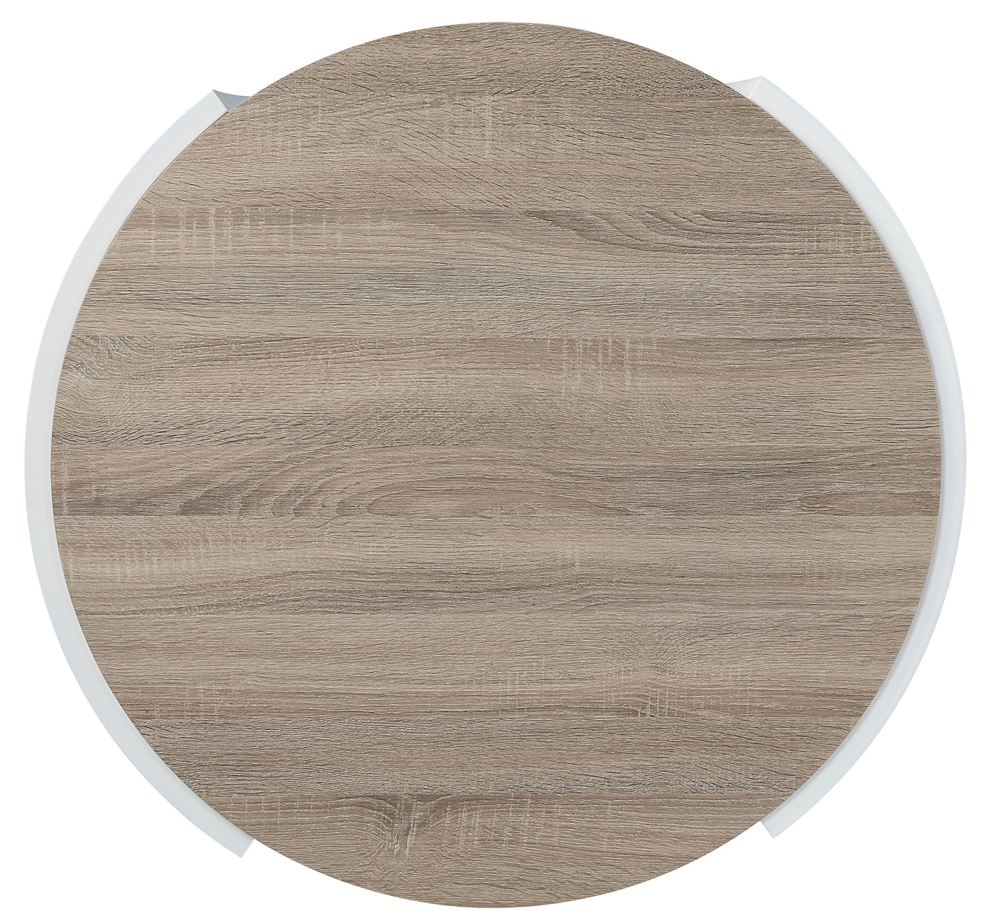Zoma - High Gloss Coffee Table - Oak / White