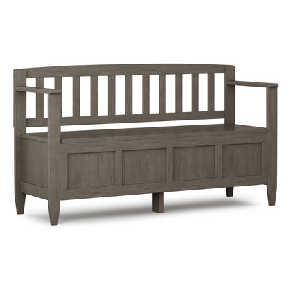 Brooklyn - Entryway Storage Bench - Farmhouse Gray
