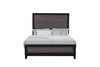 Soluto - Queen Bed - Gray / Black