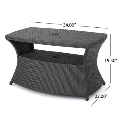 Berkeley - Chaise Lounge Side Table - Gray