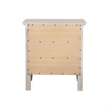 3 Drawer Nightstand - Silver Champagne