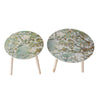 Side Tables (Set of 2) - White / Blue