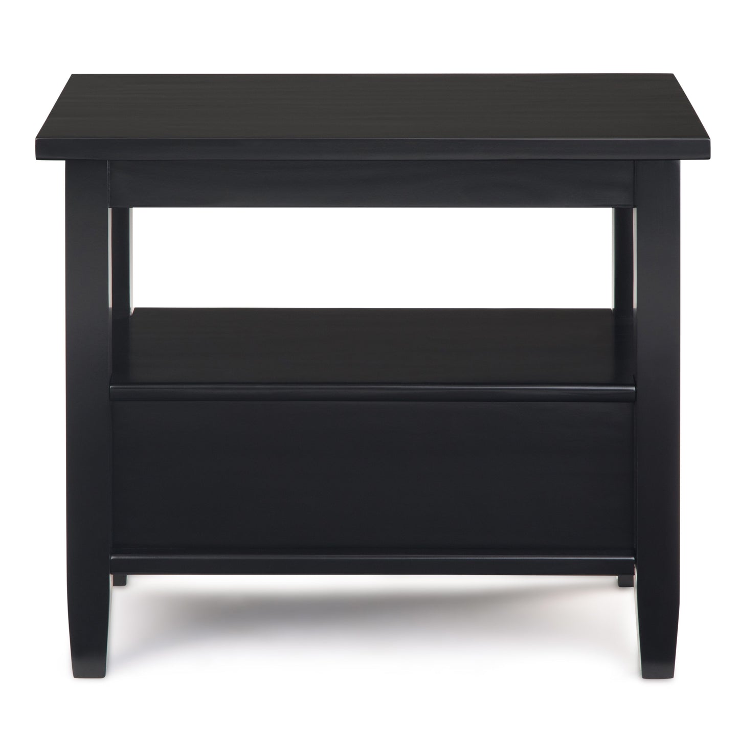 Warm Shaker - Narrow Side Table - Black