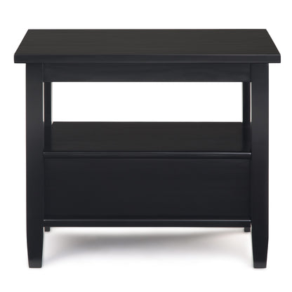 Warm Shaker - Narrow Side Table - Black