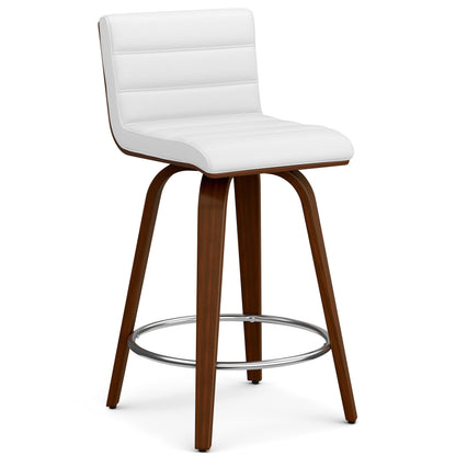 Roland - Swivel Counter Height Stool - White