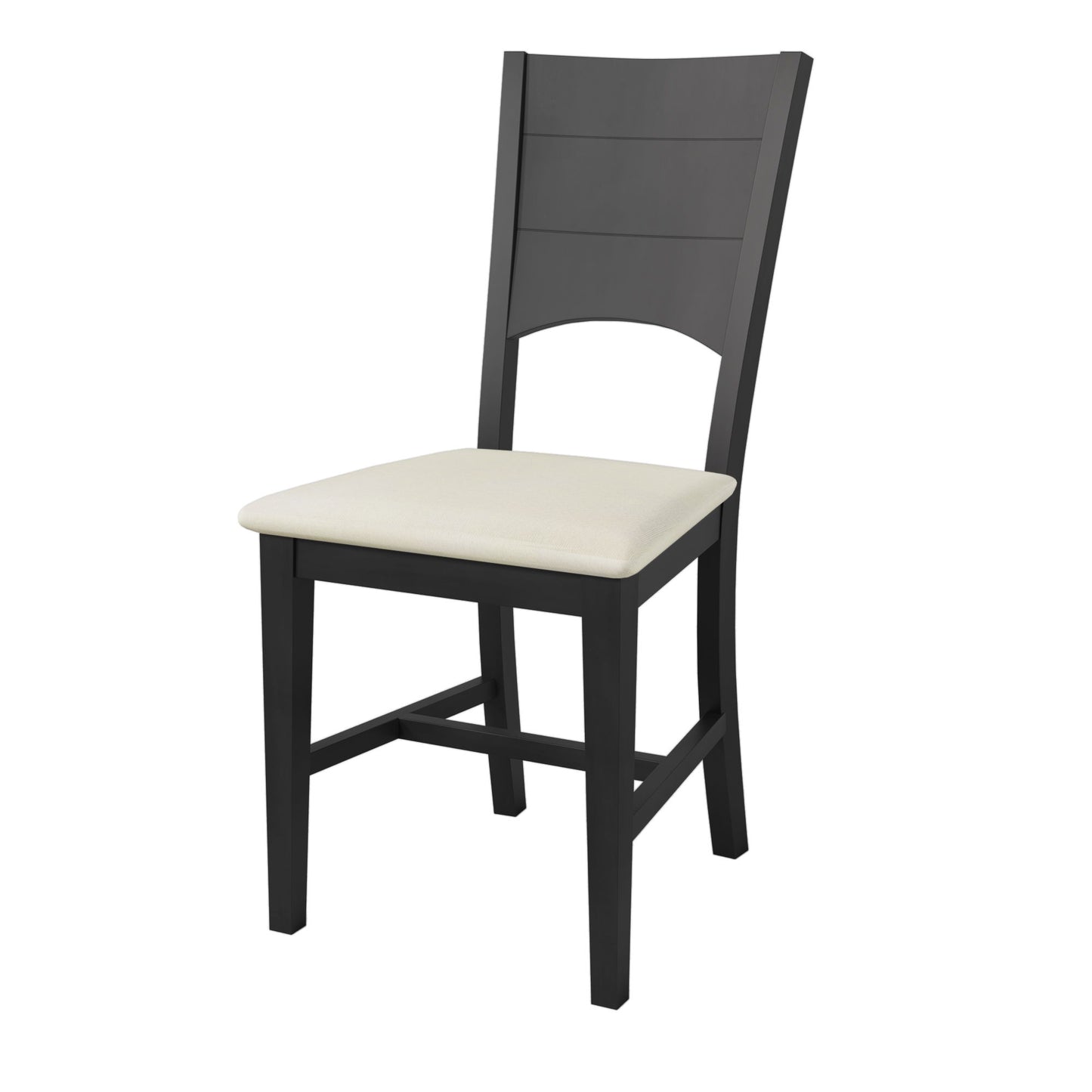 Topmax - 6 Piece Wood Half Round Dining Table Set Kitchen Table Set With Long Bench And 4 Dining Chairs, Modern Style - Gray