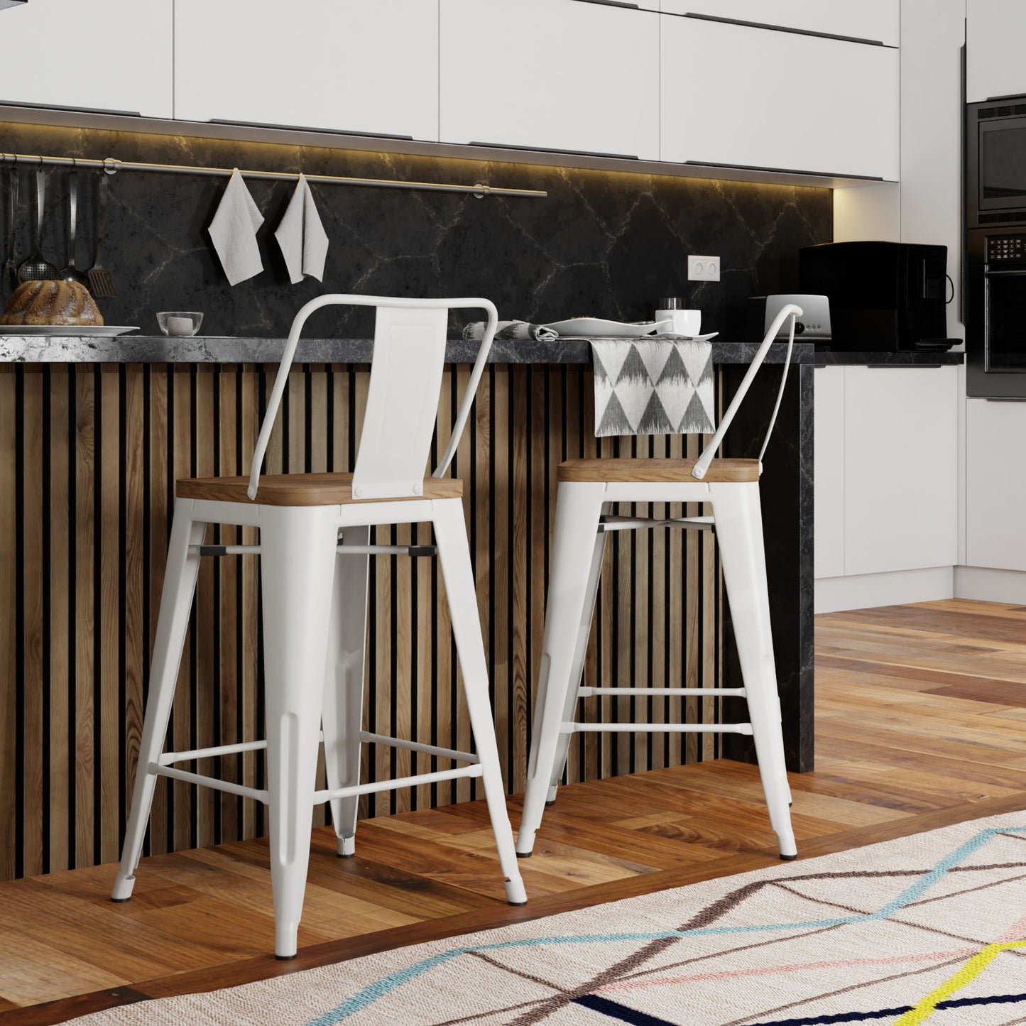 Rayne - Bar Stool (Set of 2) - White