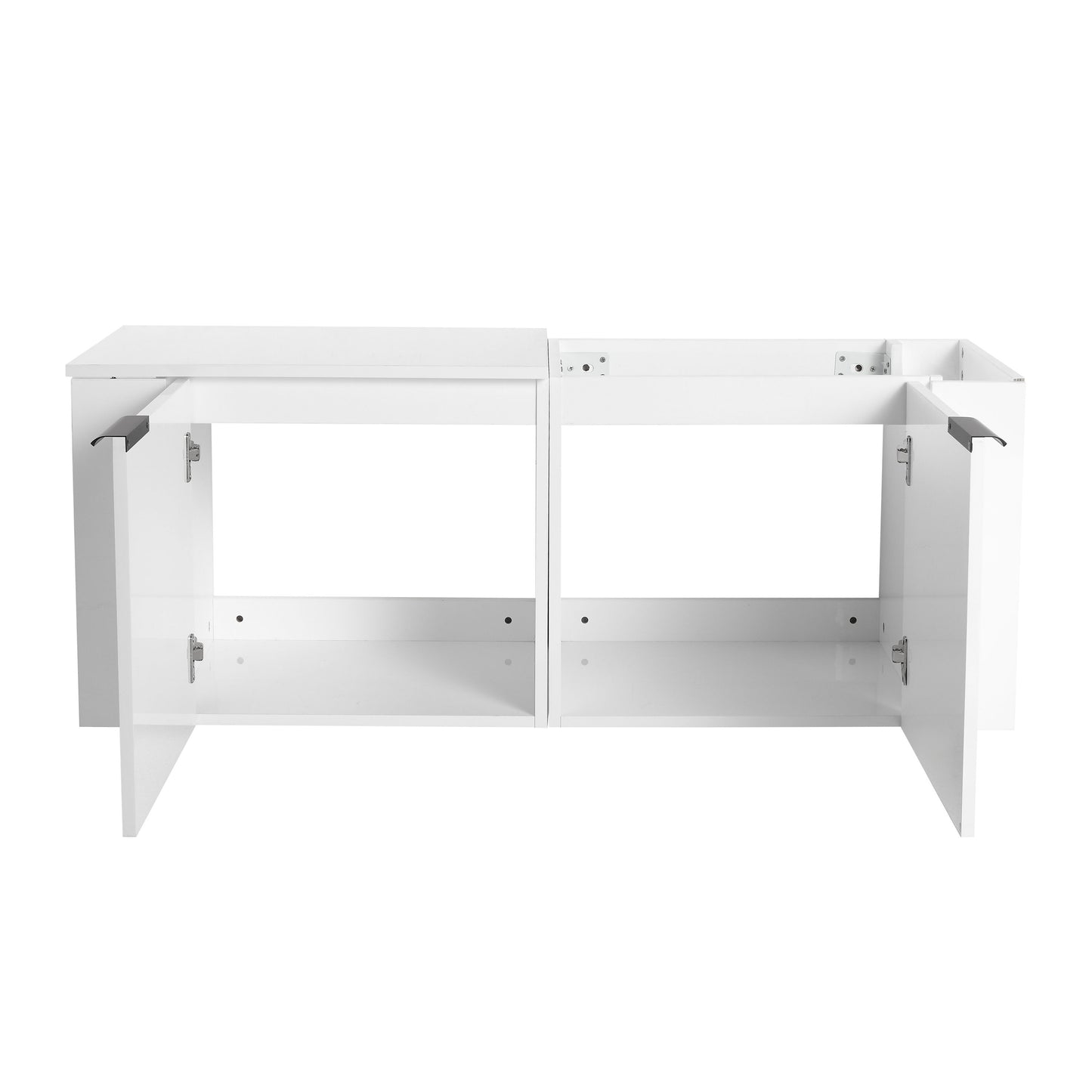 Modern 48" Bathroom Vanity Sink Combo With Spacious Storage - White
