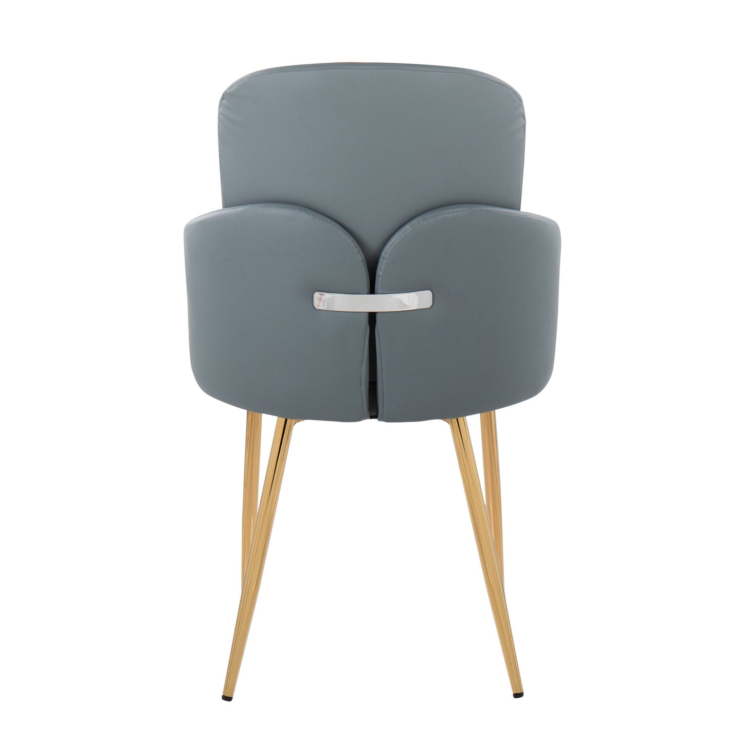 Dahlia - Contemporary Dining Chair (Set of 2) - Gray / Gold