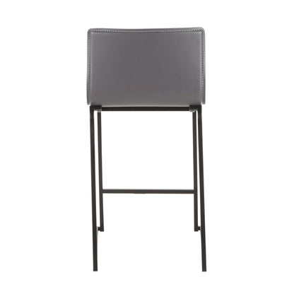 Mara - Contemporary Counter Stool (Set of 2) - Black / Gray