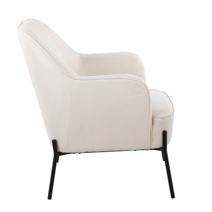 Daniella - Contemporary Chair - Black / Cream
