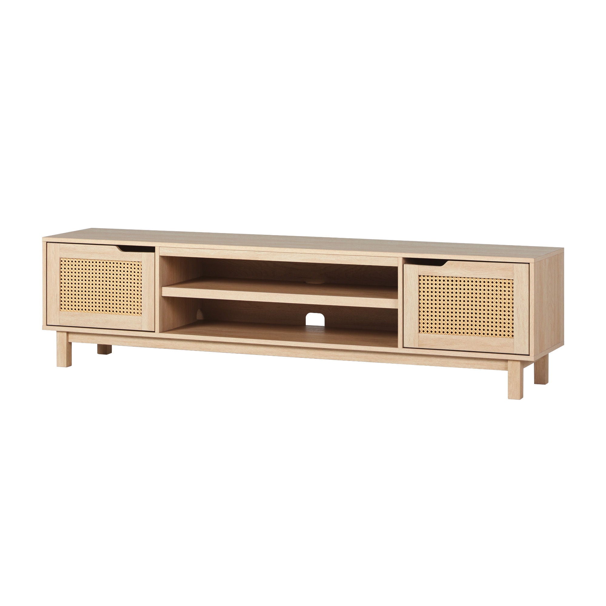 Modern Door Low TV Stand For TVs Up To 80