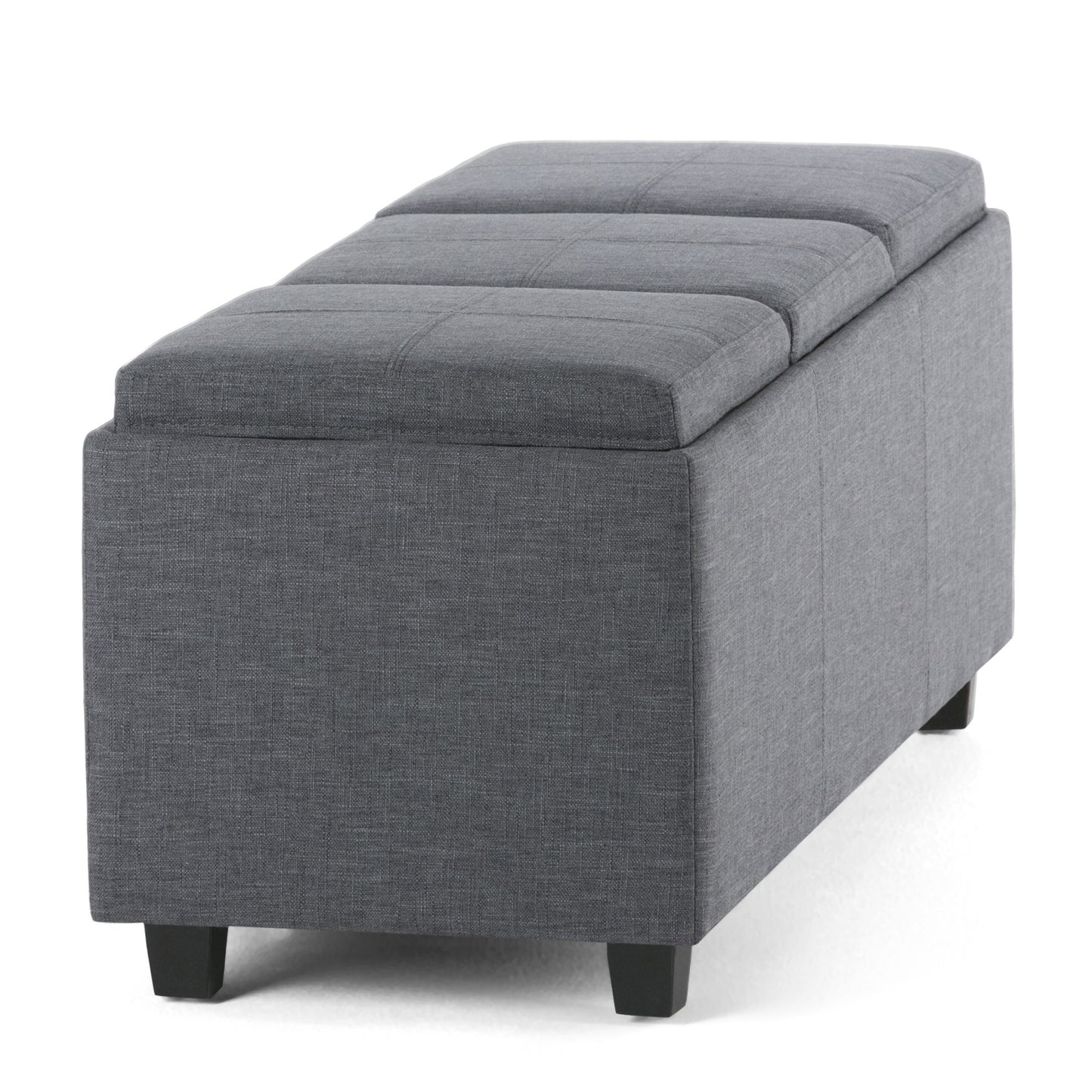 Avalon - Storage Ottoman - Slate Gray