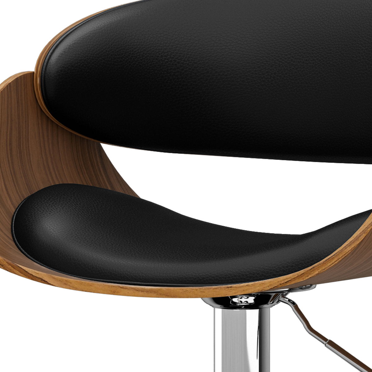 Amery - Adjustable Swivel Bar Stool - Black