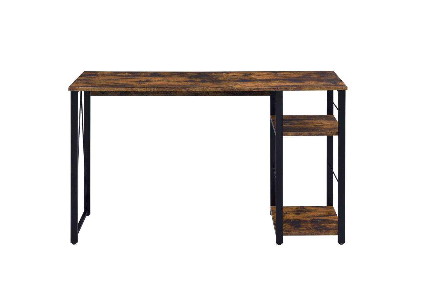 Vadna - Writing Desk - Weathered Oak / Black