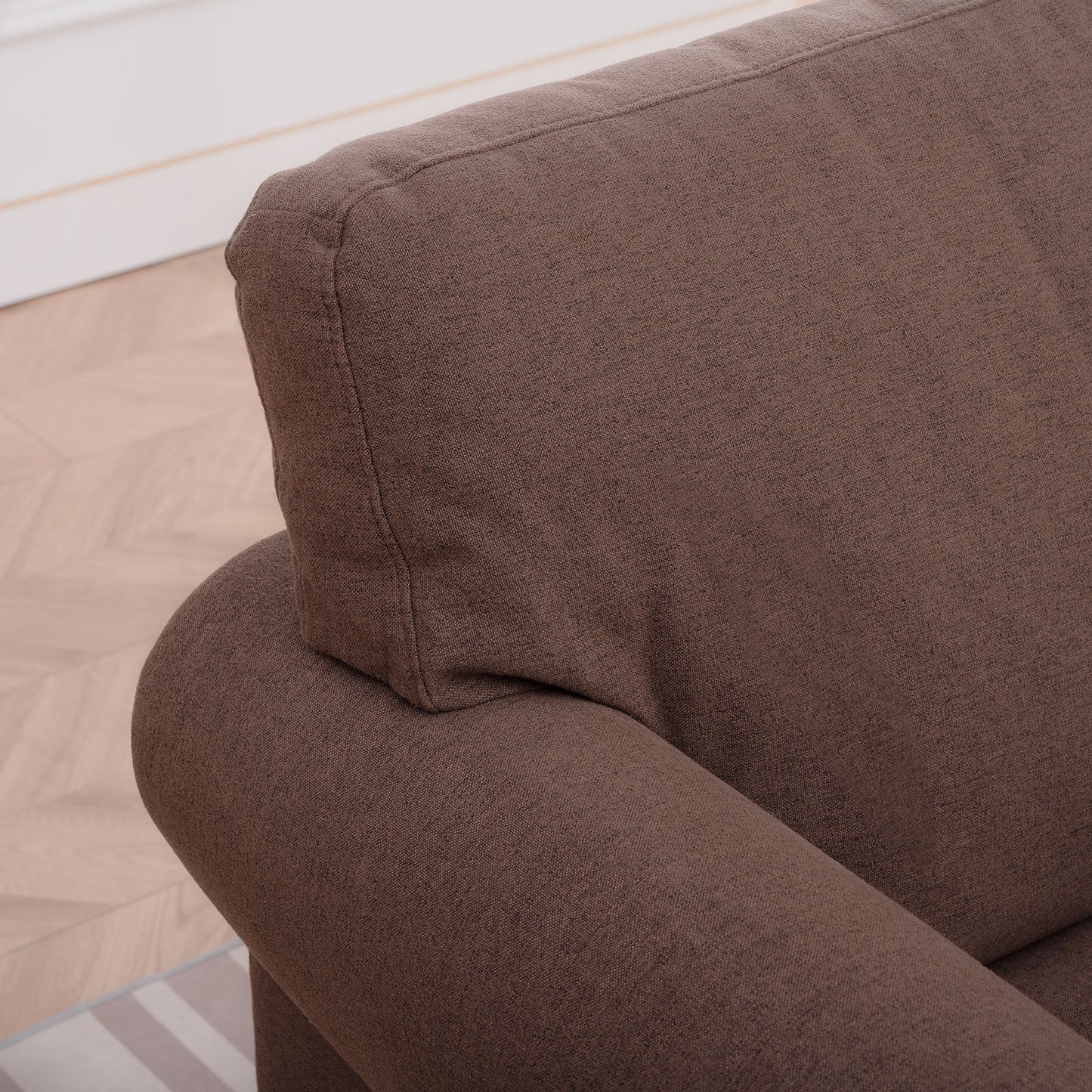 37.4" 1 Seater Sofa - Brown