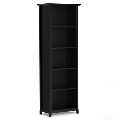 Acadian - 5 Shelf Bookcase - Black