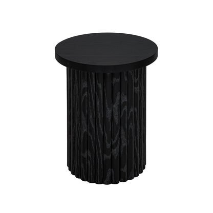 Coffee Table (Set of 2), Round Coffee Table, Modern Side Tables Accent End Table For Living Room - Black