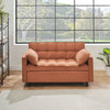 Folding Sofa Bed, Adjustable Back, Access Sofa, Recliner, Single Bed - Orange