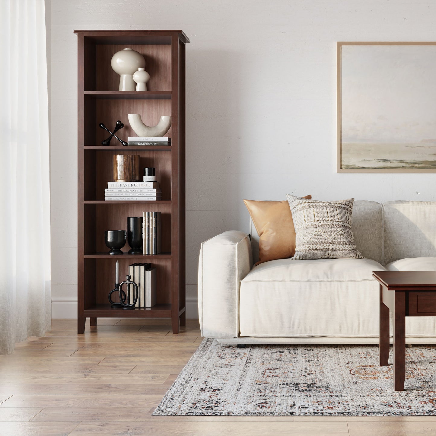 Artisan - 5 Shelf Bookcase - Russet Brown