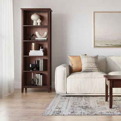 Artisan - 5 Shelf Bookcase - Russet Brown