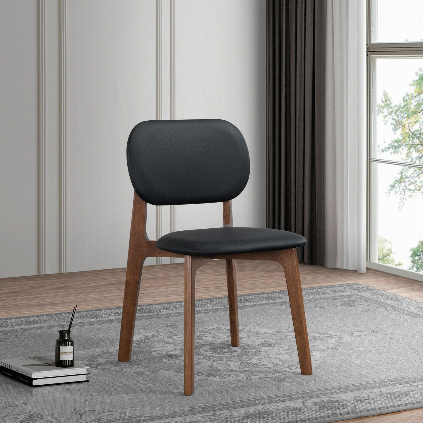 Kelsey - Dining Chair (Set of 2) - Black / Brown
