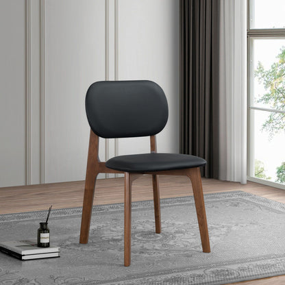 Kelsey - Dining Chair (Set of 2) - Black / Brown