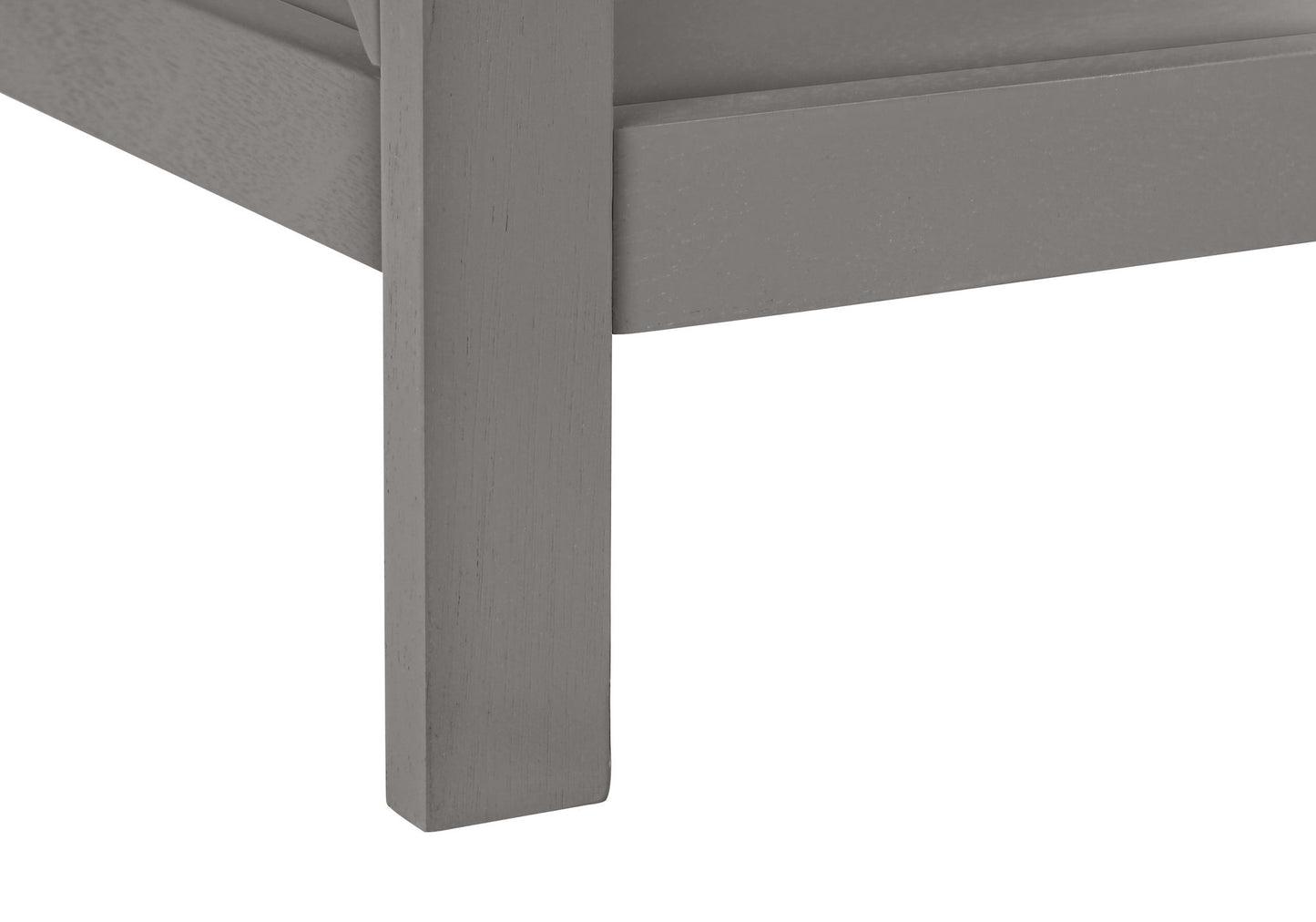Accent End Table, 2 Tier, Storage Drawer, Transitional - Gray